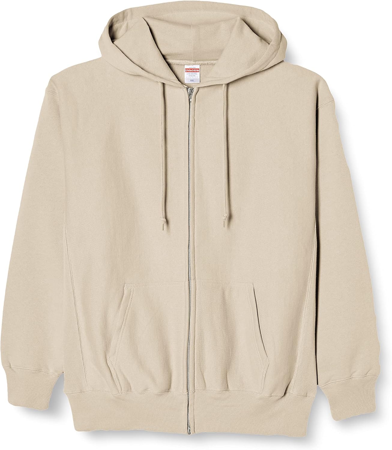 

Толстовка United Athle Hardwood Sweat Full Zip Hoodie (576201) унисекс для взрослых, песочный