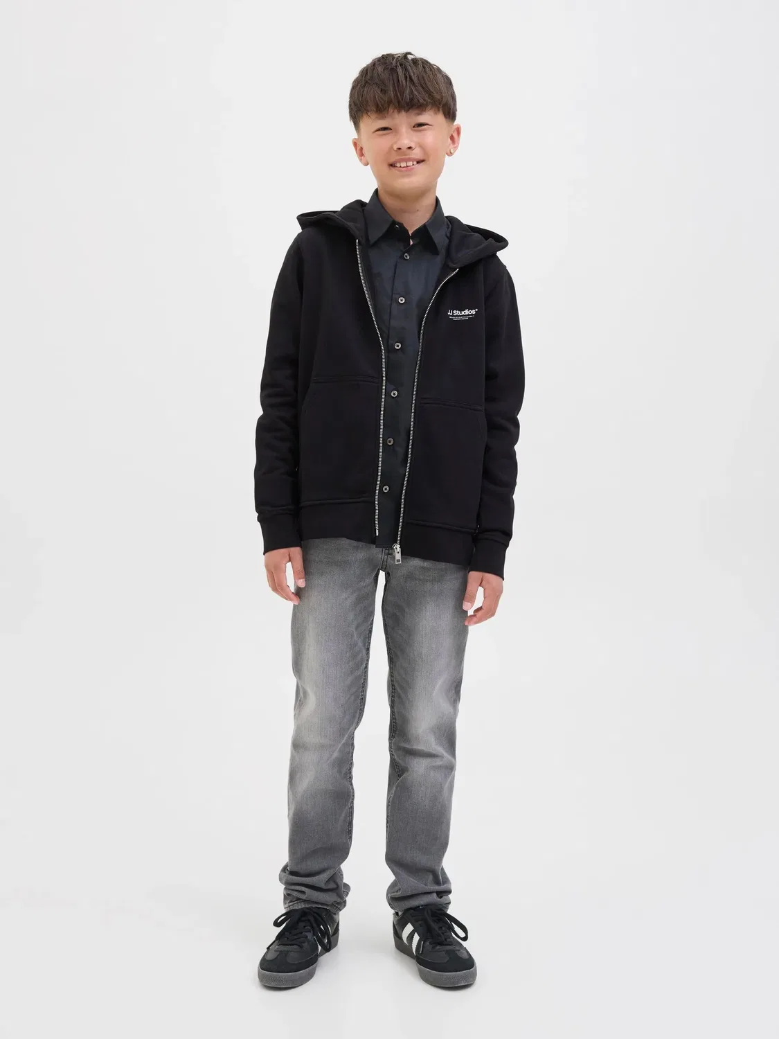 Худи джоггеры JACK & JONES Junior, черный — фото 4