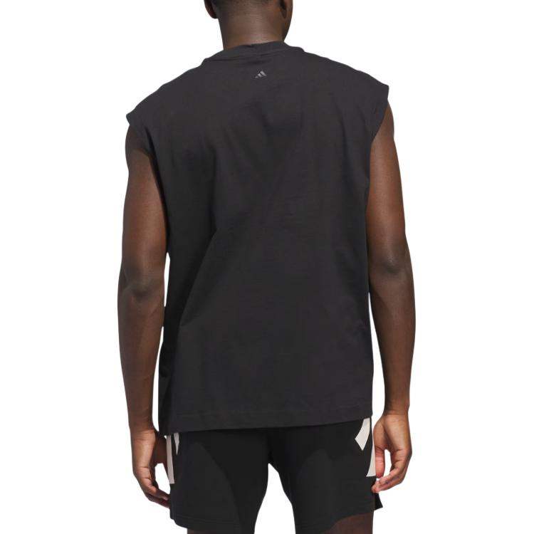 Футболка баскетбольная ss25 unisex Adidas, черный — фото 3