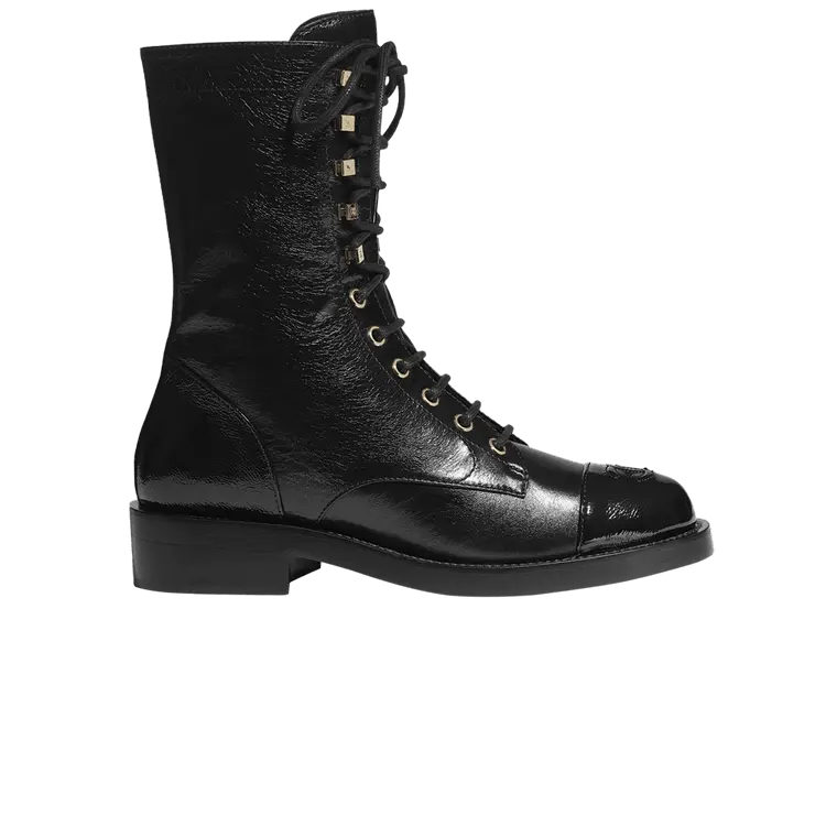 

Ботинки Chanel Combat Boot Black, черный