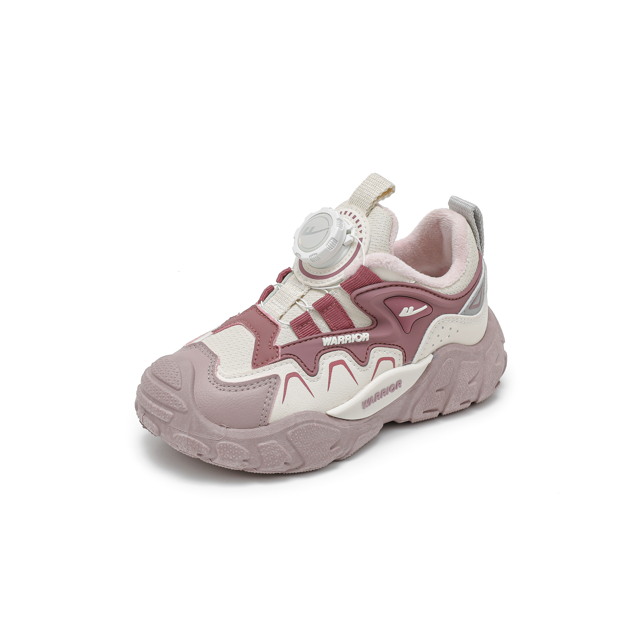 Утепленные детские ботинки Slip Resistant Abrasion Resistant WARRIOR, серый/белый/черный (fleece-lined) — фото 4