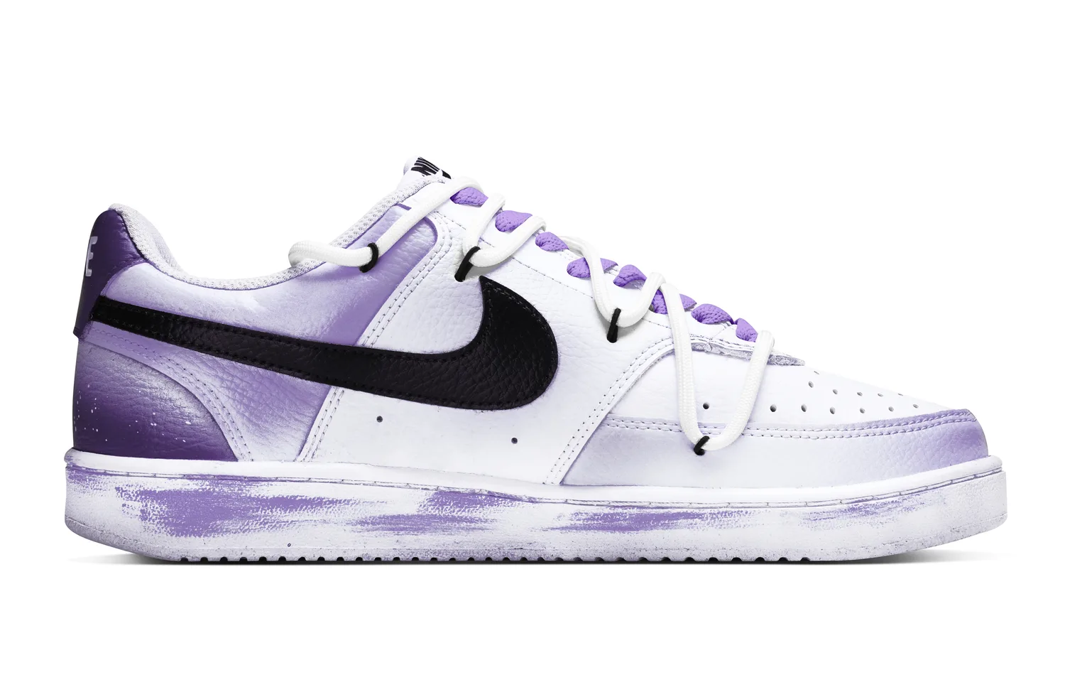 Nike Court Vision 1 Slip Resistant Abrasion Resistant низкие кроссовки для скейтбординга Unisex Purple — фото 3