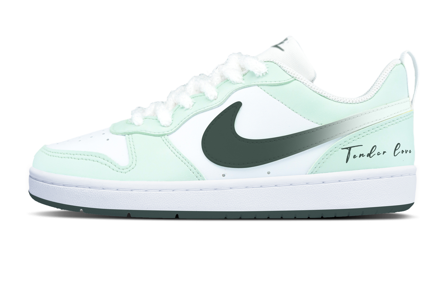 

Nike Court Borough нескользящие износостойкие низкие детские скейтбординг кроссовки Emerald для подростков