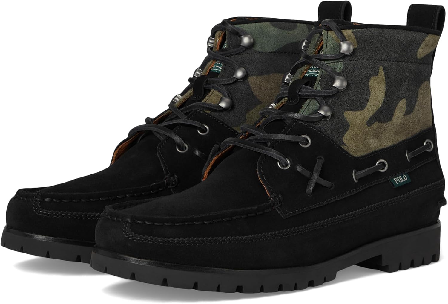 

POLO RALPH LAUREN мужские ботинки Ranger Mid Camo Suede, Black/Camo