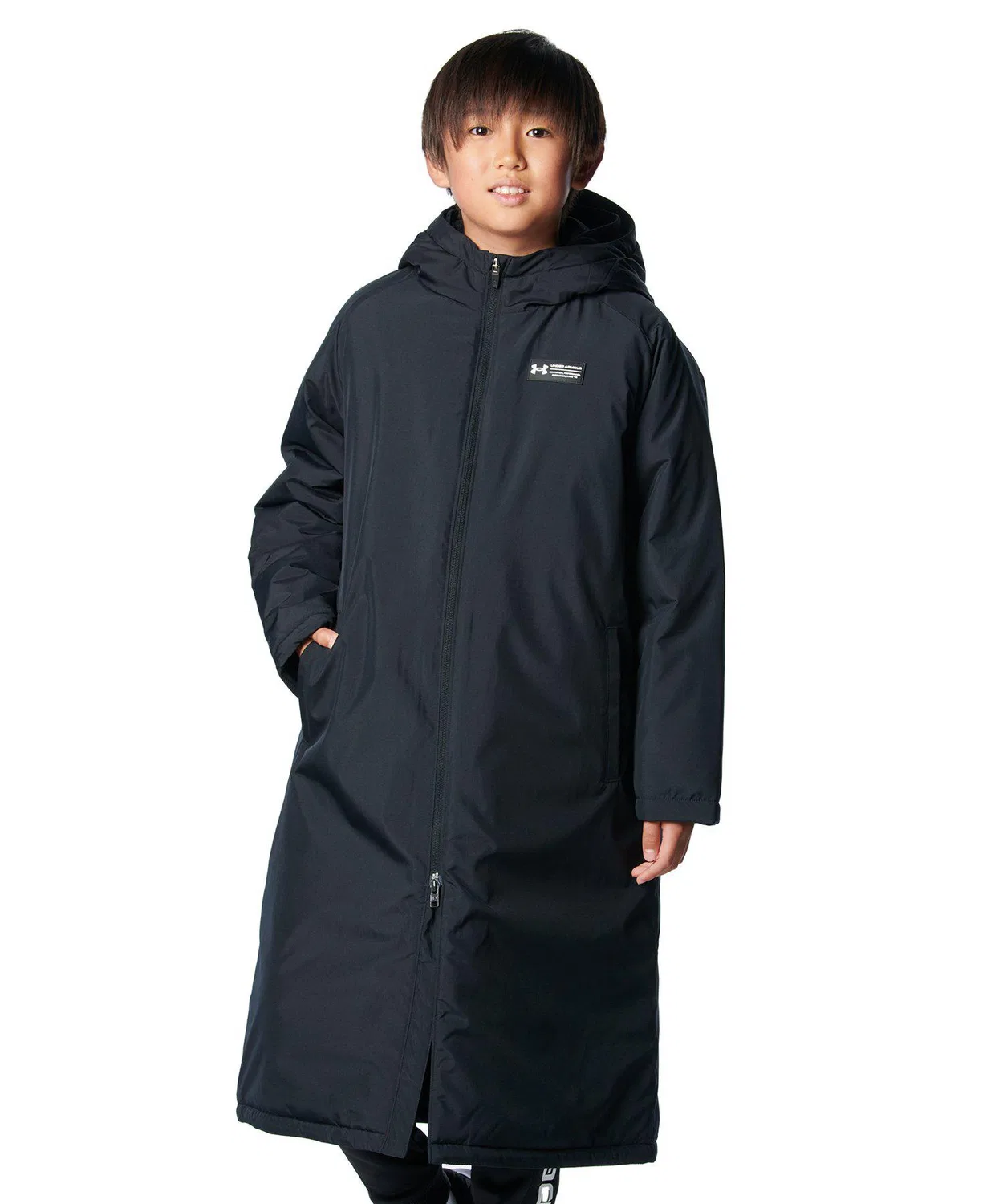 Длинное пальто UA Insulated с утеплителем, Under Armour, чёрный