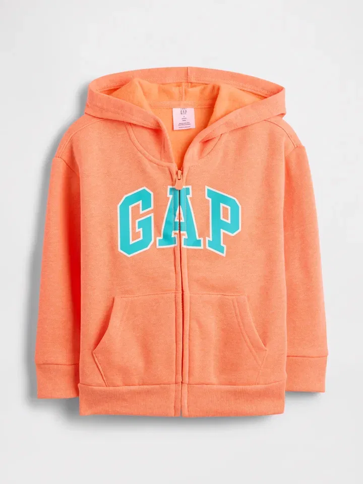 Спортивная куртка, меланж, GAP, оранжевый