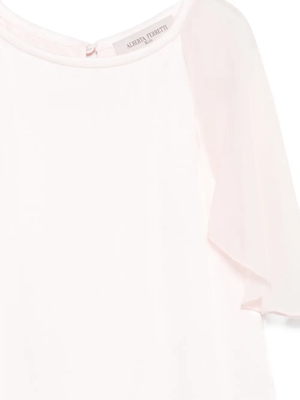 Блузка с оборками Alberta Ferretti Kids, розовый — фото 3