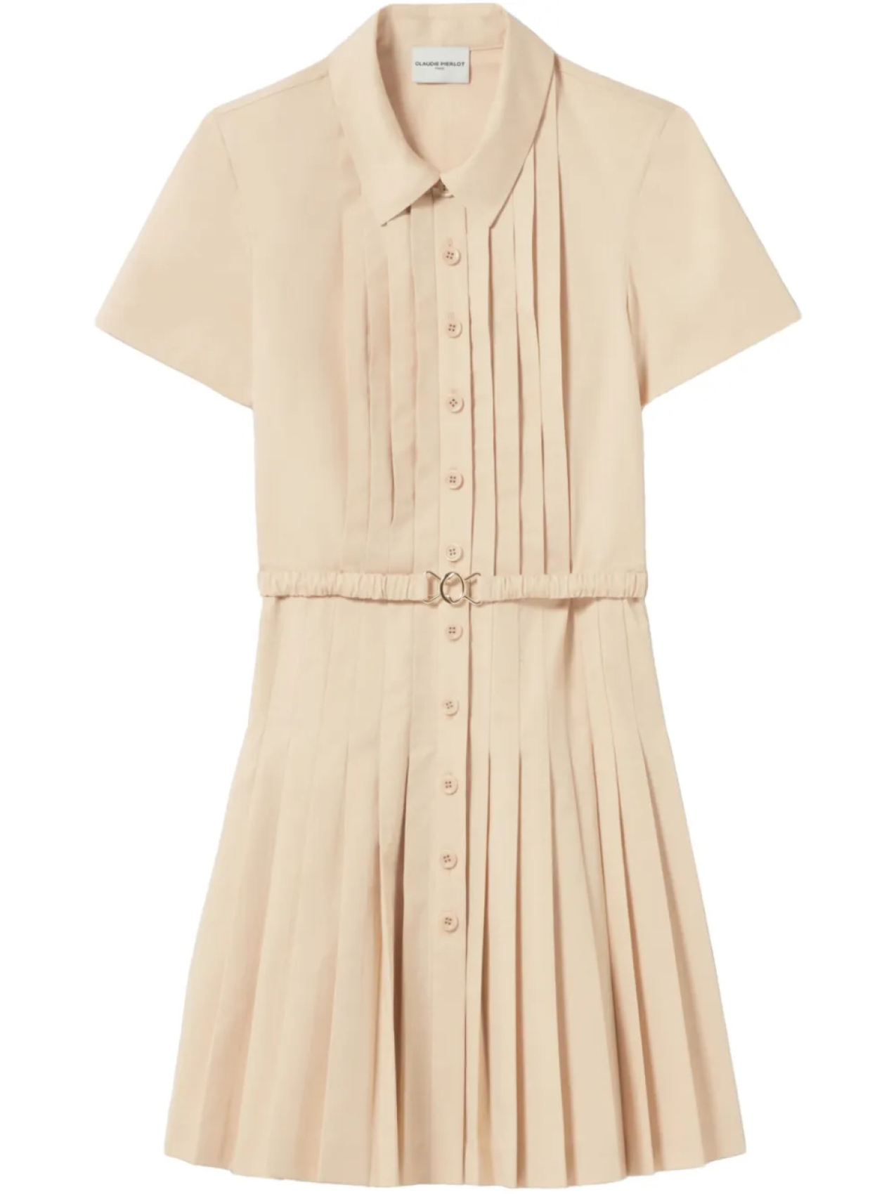 

Claudie Pierlot платье мини со складками, нейтральный