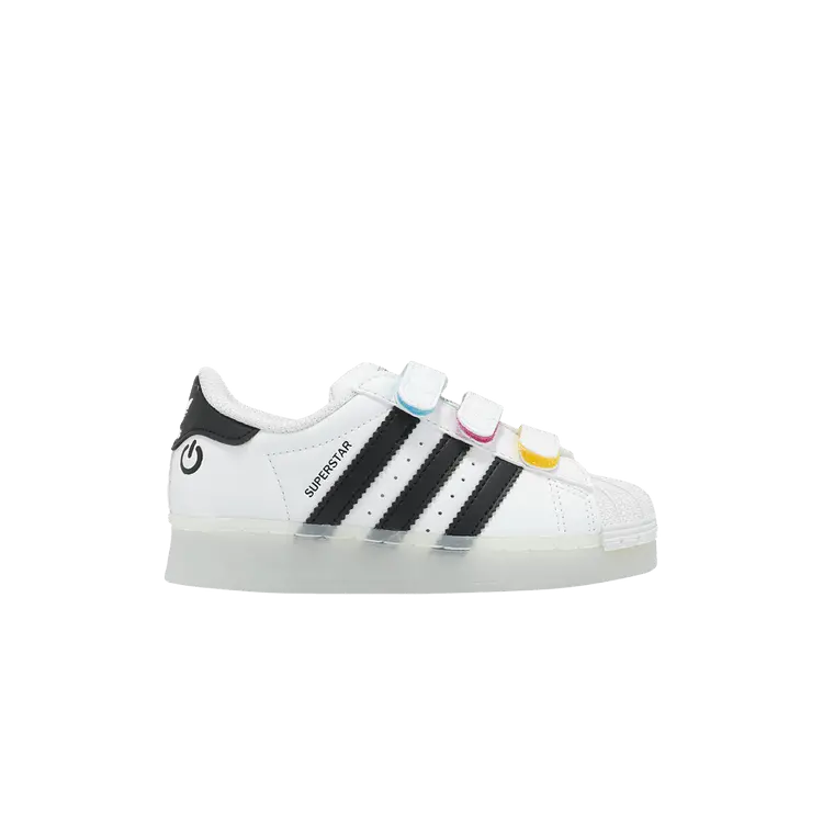 

Кроссовки adidas Superstar CF C 'LED Lights Pack - White Black', белый