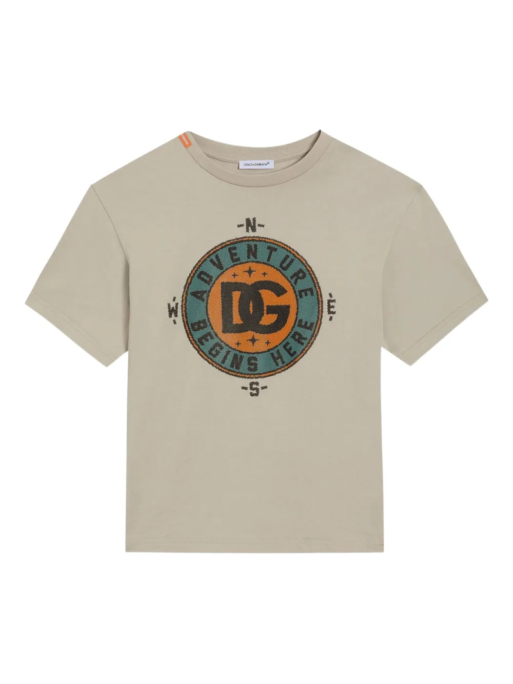 

Футболка с логотипом Compass Dolce & Gabbana Kids, нейтральный