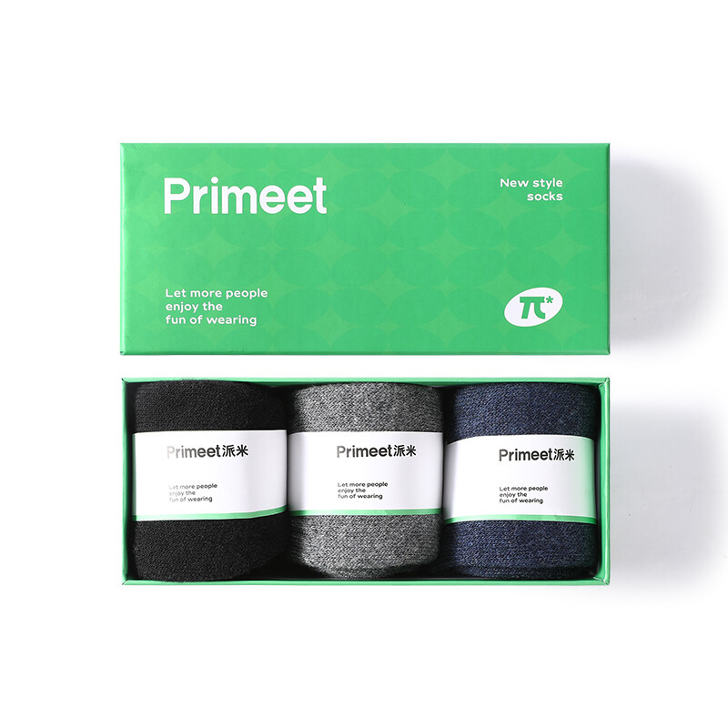 

Мужские носки до середины икры PRIMEET, 38% шерсть, утолщенная мужская группа E