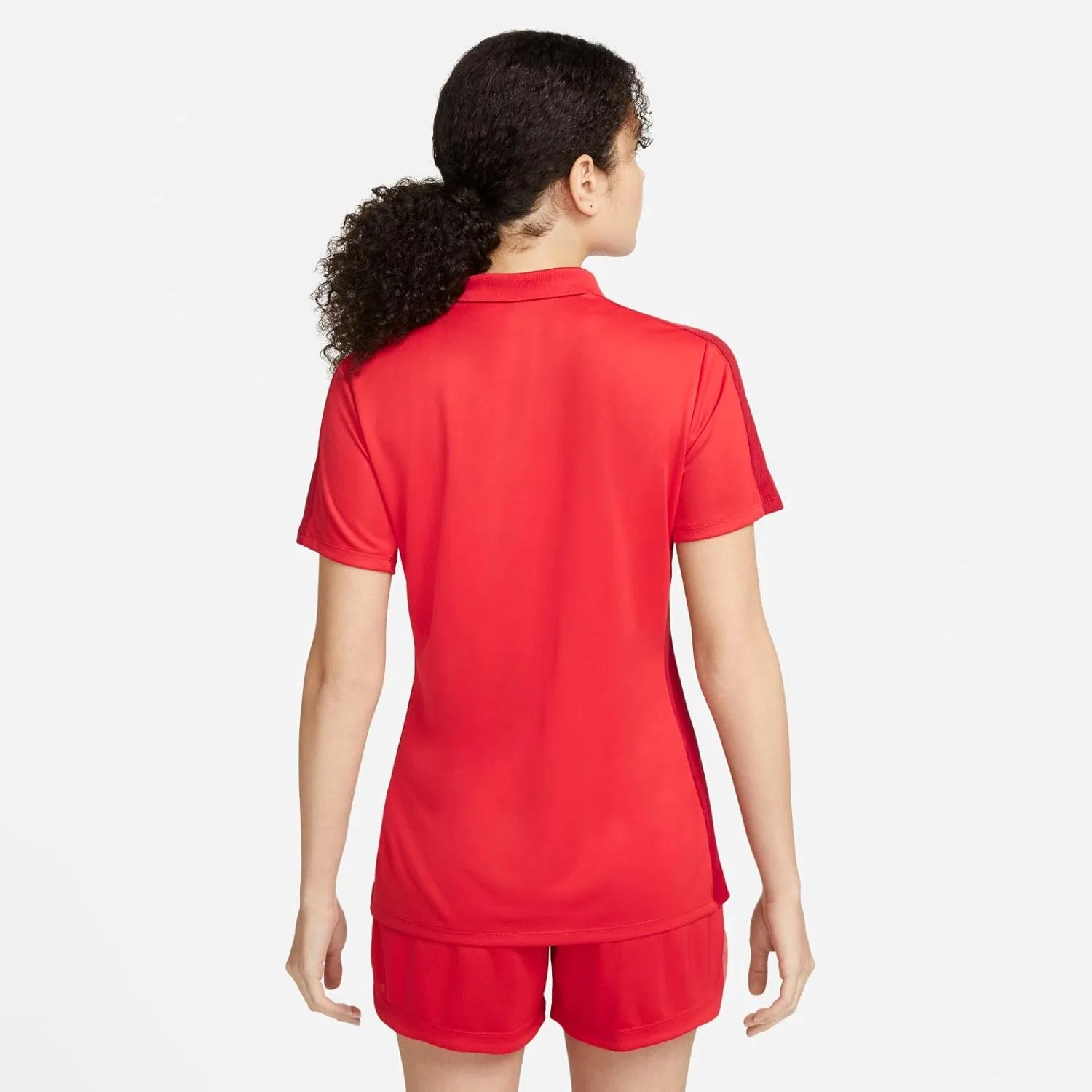 Женское поло Nike, University Red/Gym Red/White — фото 2