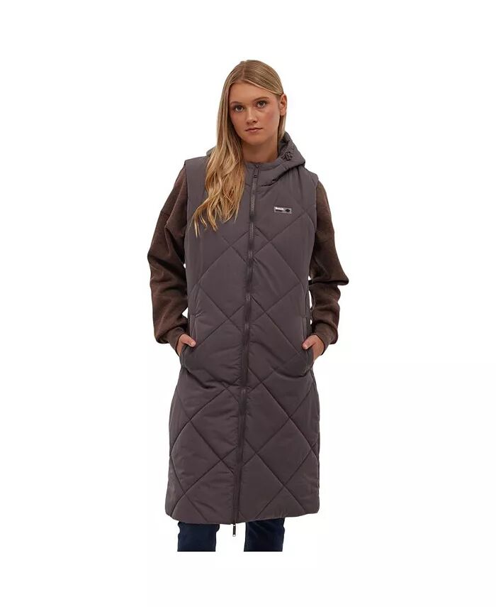 

Женский стеганый жилет Nakiyah Maxi Bench DNA, серый