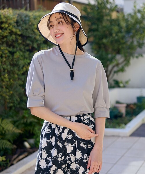 

Топ с пышными рукавами ANY, светло-серый