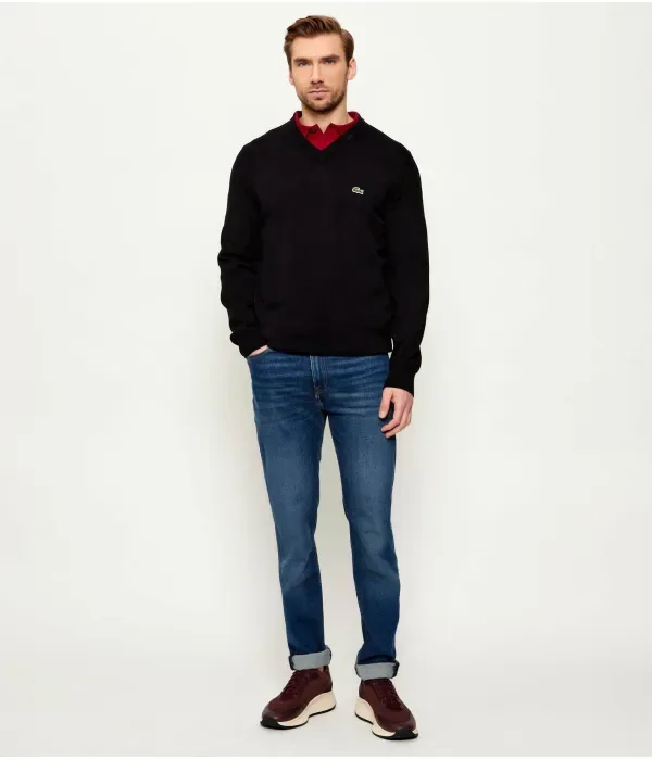 Свитер regular fit Lacoste, черный — фото 2