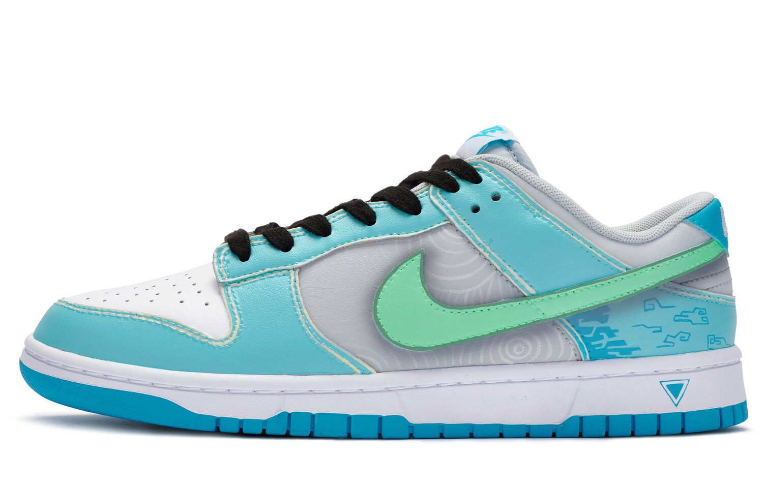 

Кроссовки Nike Dunk Skateboard Shoes Men Low-Top Blue Green/Gray