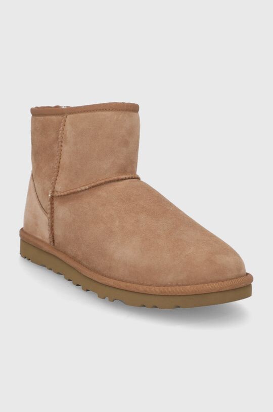 Мужские ботинки Ugg зимние замшевые, коричневый — фото 2