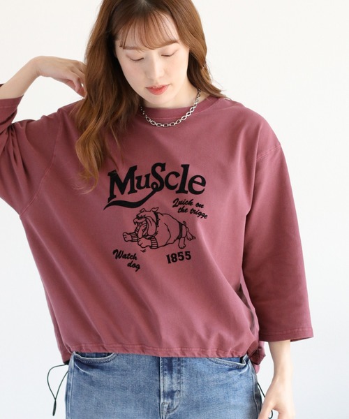 

Мини-флисовая футболка на шнуровке Cepo