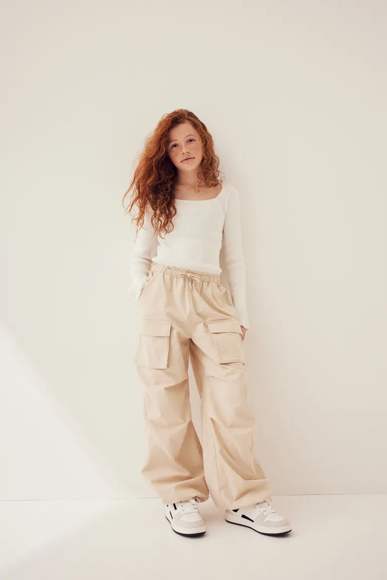 

Ребристый свитер H&M, белый