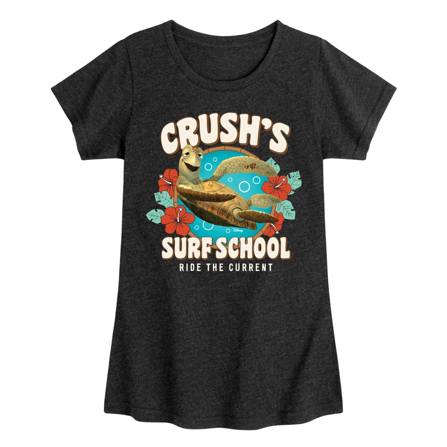 

Disney/Pixar's Finding Nemo Футболка для девочек 7-16 лет Crush's Surf Shop Ride The Current Graphic Disney / Pixar