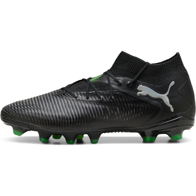 Футбольные бутсы Future 8 Pro FG/AG Puma, цвет puma black-puma silver-fluo green — фото 4