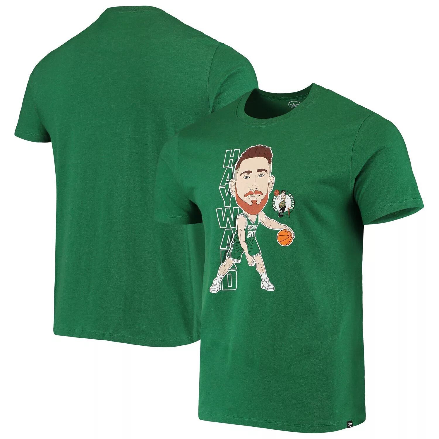 

Мужская футболка '47 Gordon Hayward Heathered Kelly Green Boston Celtics Bobblehead