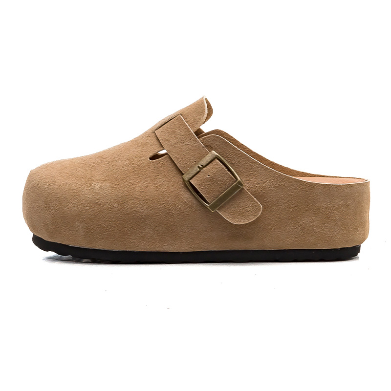 RENBEN Женские тапочки EVA с закрытым носком цвета хаки, цвет Khaki
