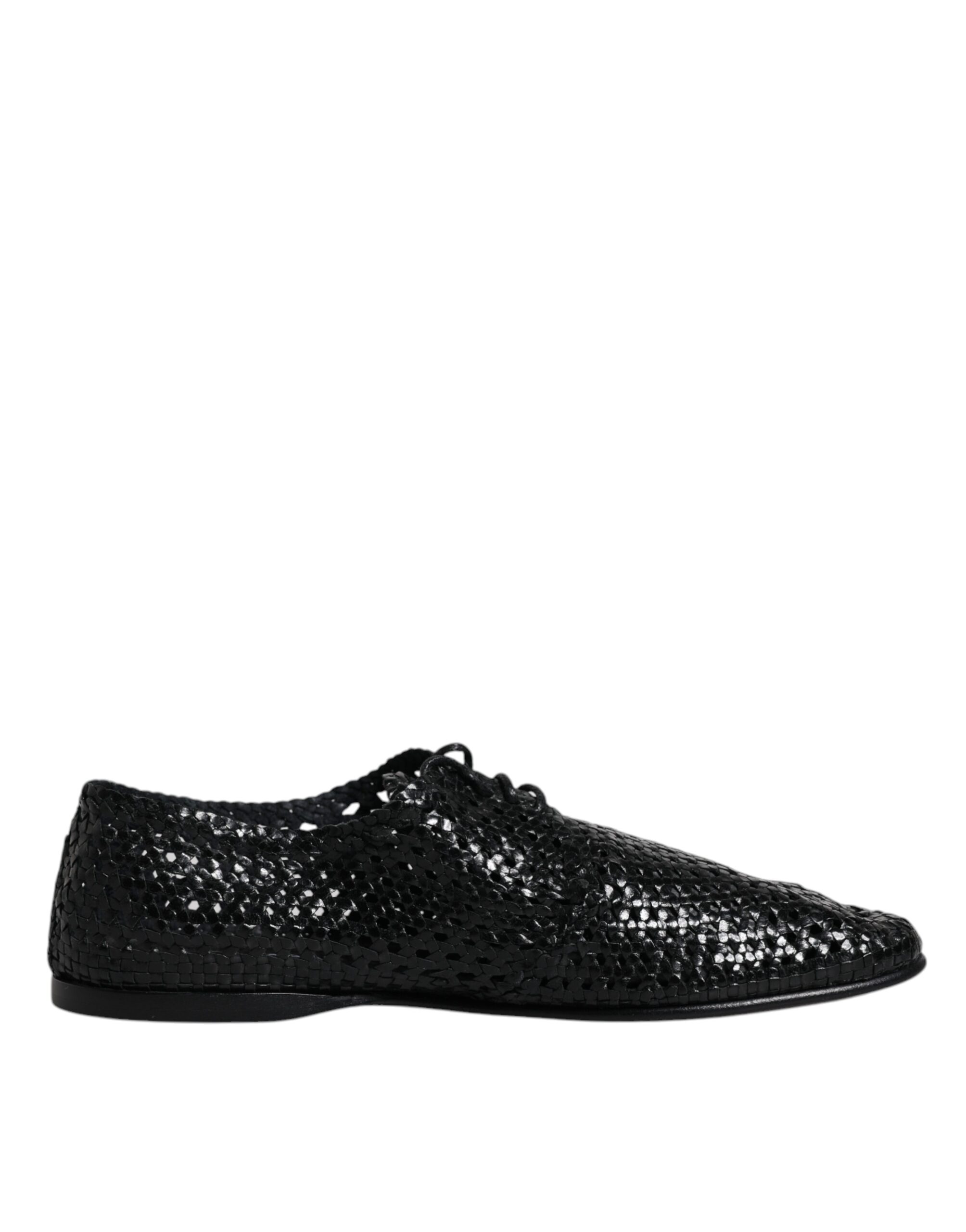 

Черные плетеные кожаные туфли Lave Up Derby Dolce & Gabbana
