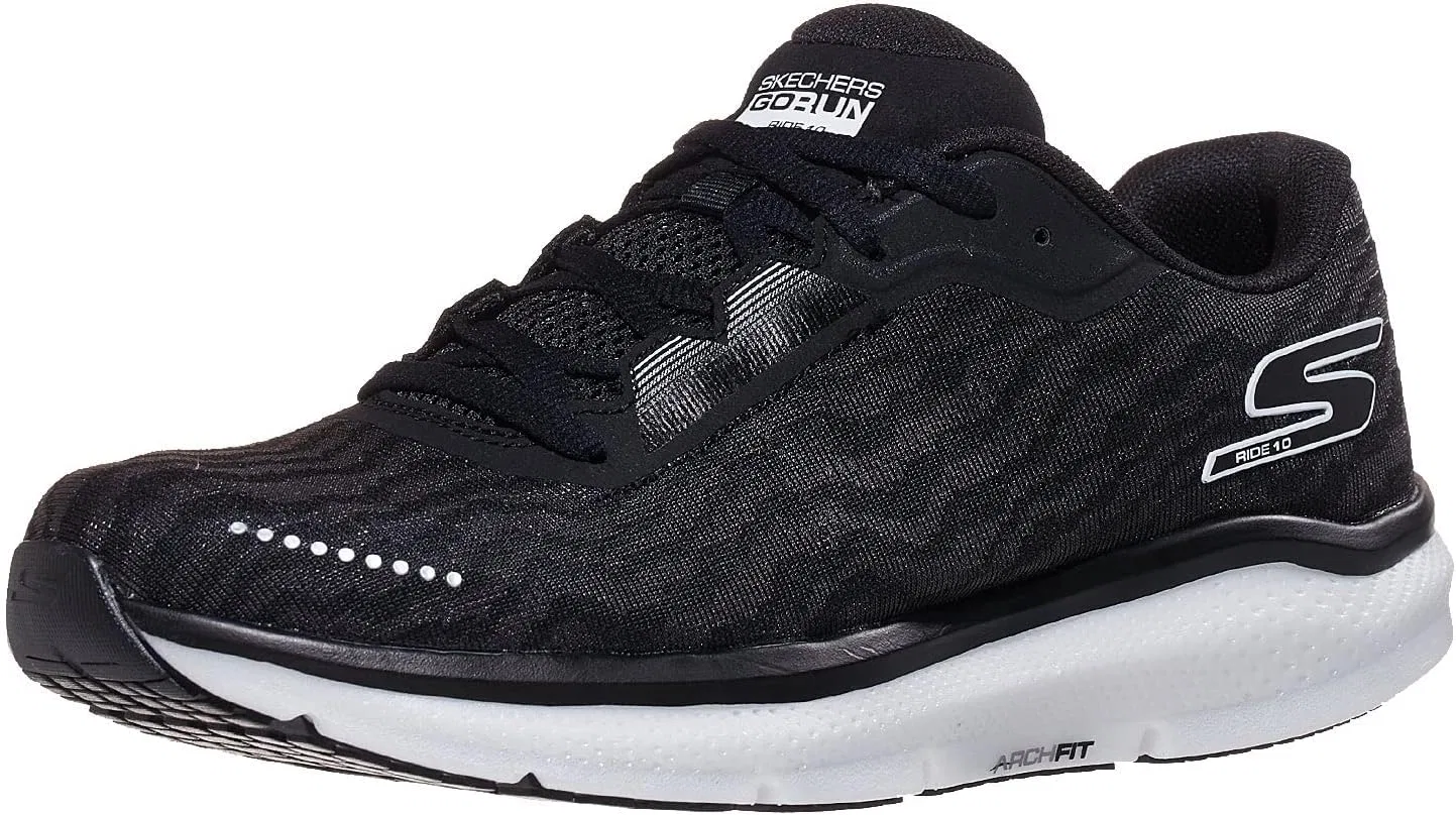 Мужские кроссовки Skechers GOrun, 2-Black White — фото 2