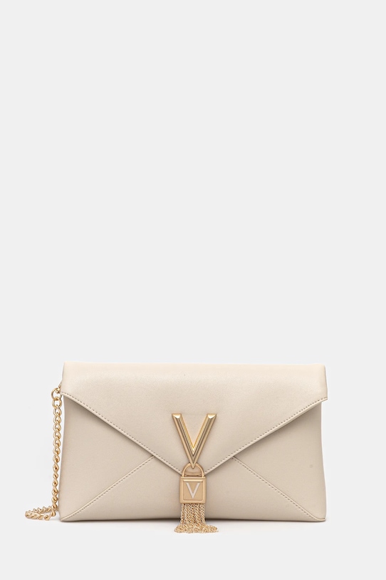 

Кожаный клатч Valentino Bags, бежевый