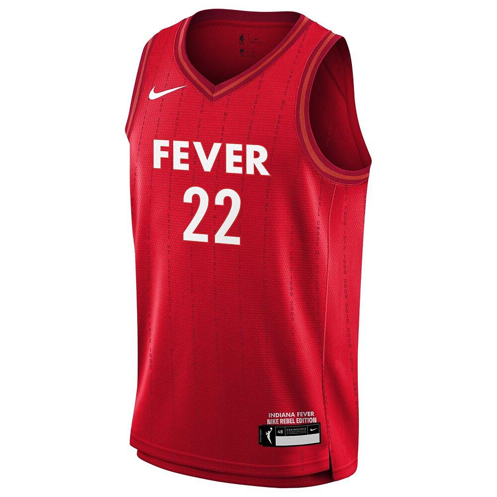 Молодежная футболка Nike Caitlin Clark Red Indiana Fever 2024 WNBA Draft Rebel Edition Victory Player, цвет Wnb Red — фото 3