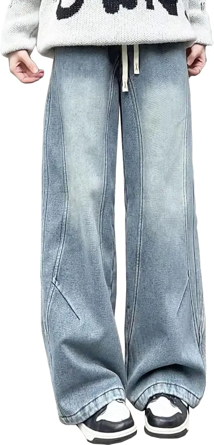 Джинсы свободные, Oversize, Blue 2