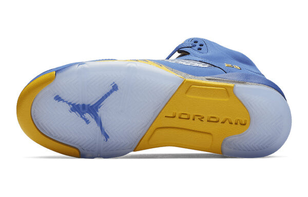Кроссовки 5 retro 'laney' Air Jordan, синий — фото 4