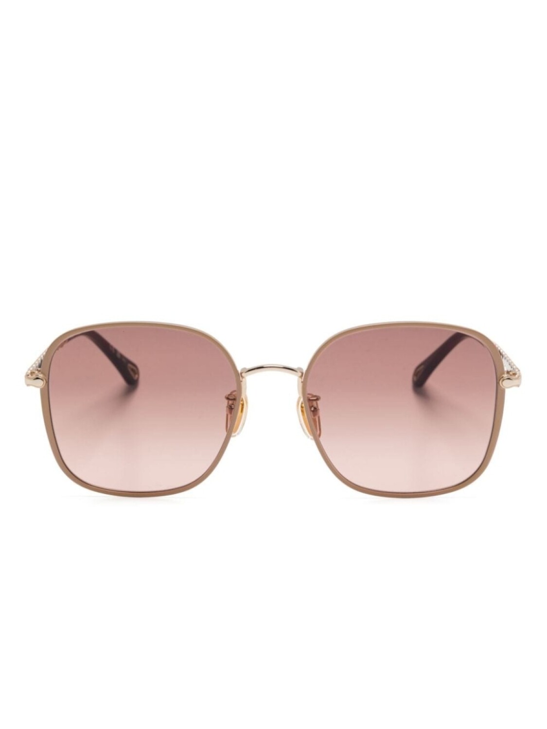 

Солнцезащитные очки в массивной оправе Chloé Eyewear, золотой