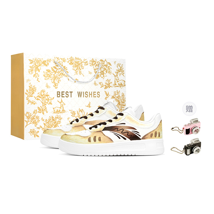 

ANTA Расслабленные устойчивые к истиранию увеличивающие рост низкие кроссовки для скейтбординга men's gilded flame of gold