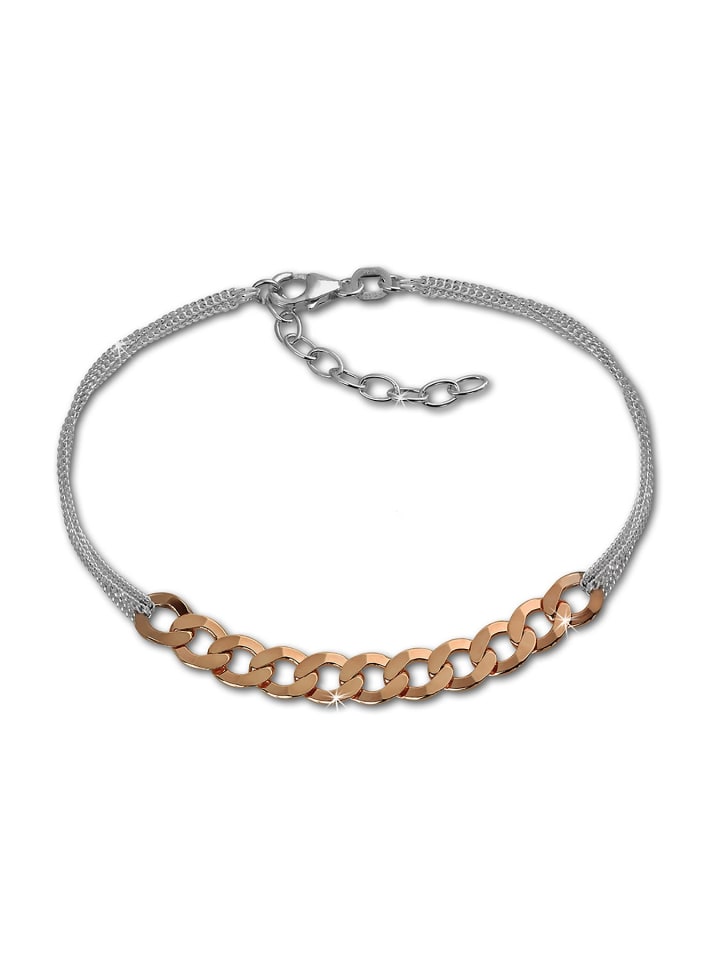 

SilberDream Женский браслет SilverDream Fantasy из серебра 925 пробы с золотым покрытием (333 проба розового золота), длина около 18 см