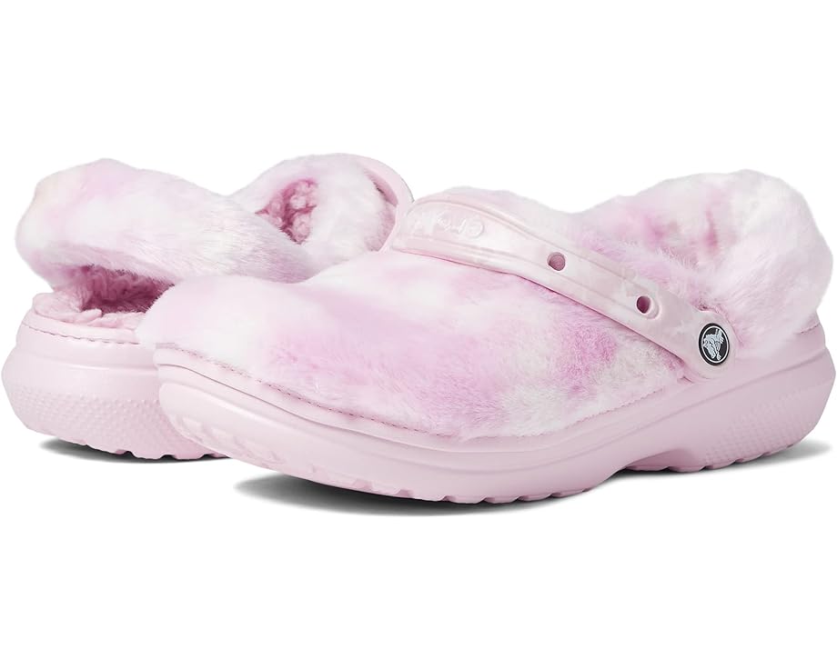 

Сабо Crocs Classic Fur Sure, цвет Ballerina Pink/White