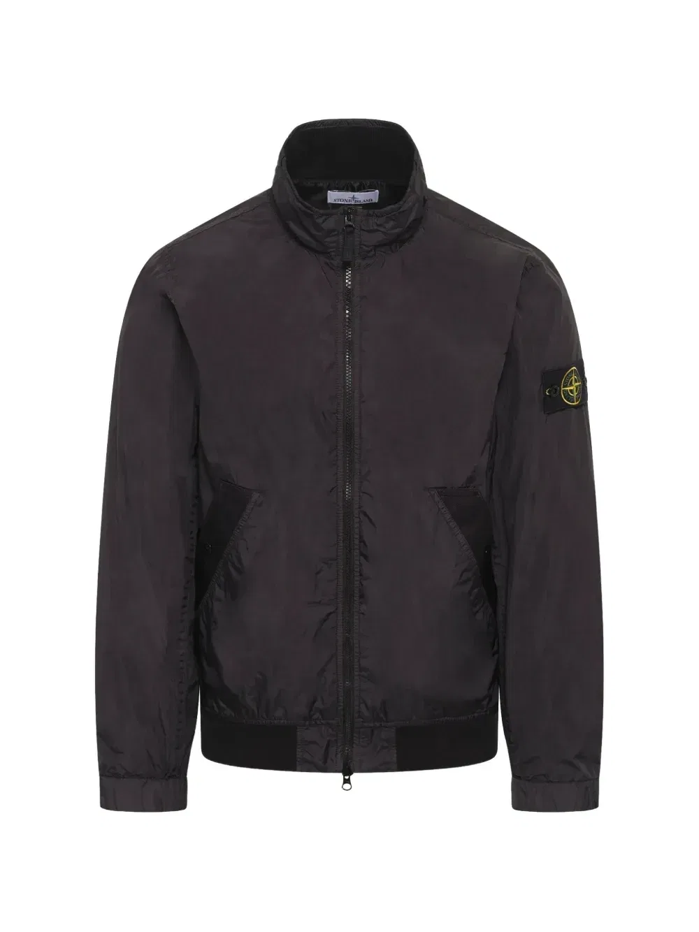 Куртка Crinkle Reps NY с нашивкой-логотипом Stone Island, черный