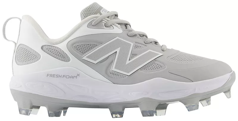 Женские формованные бутсы для софтбола New Balance Fresh Foam X VELO v4, серый/белый