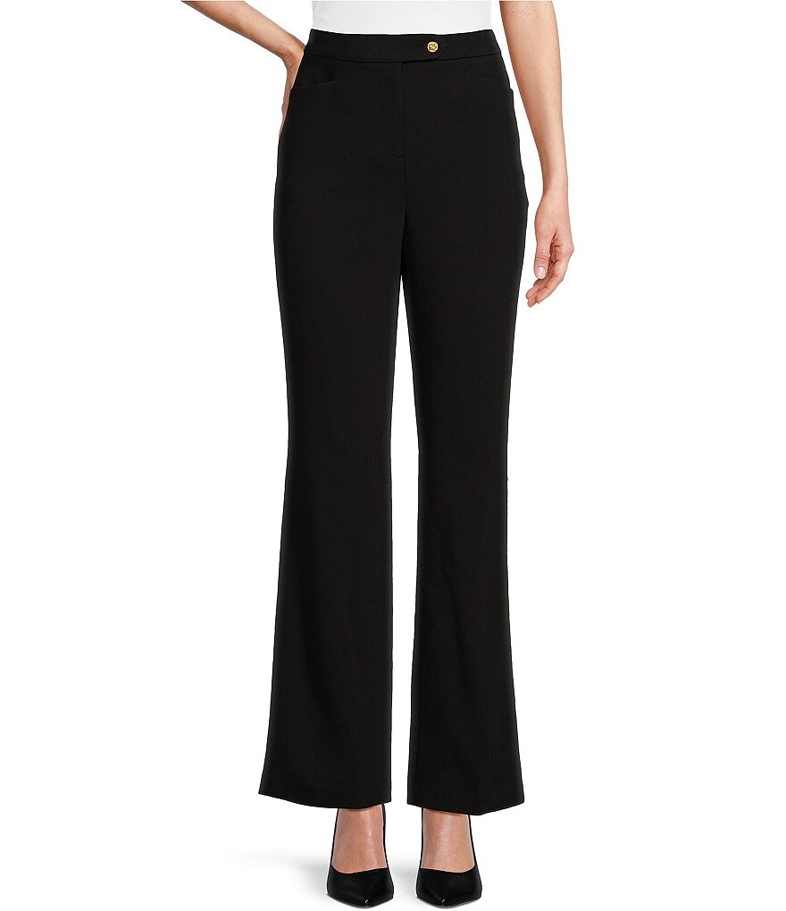 

Donna Karan Трикотажные брюки со средней посадкой, черный