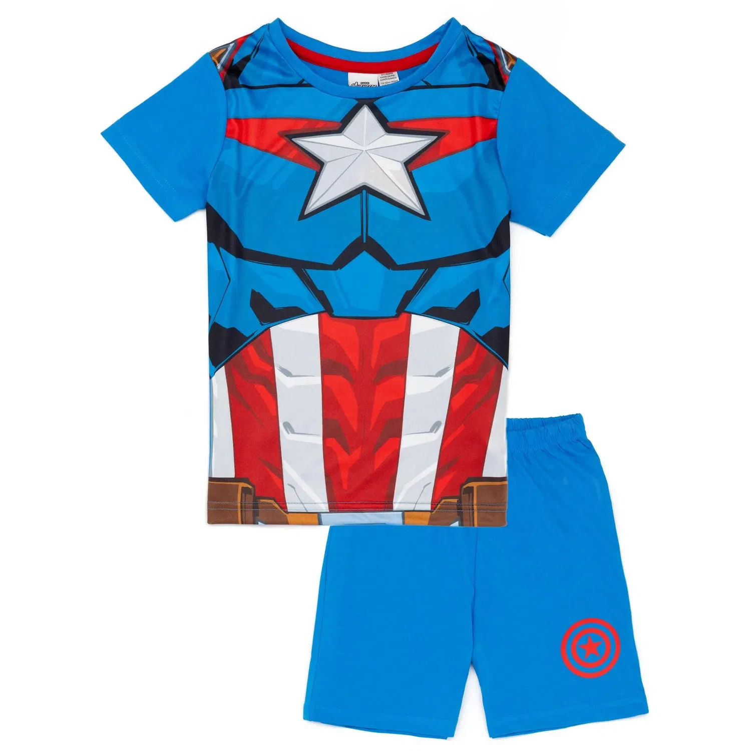 Пижама для мальчиков Marvel Captain America, Disney, синий
