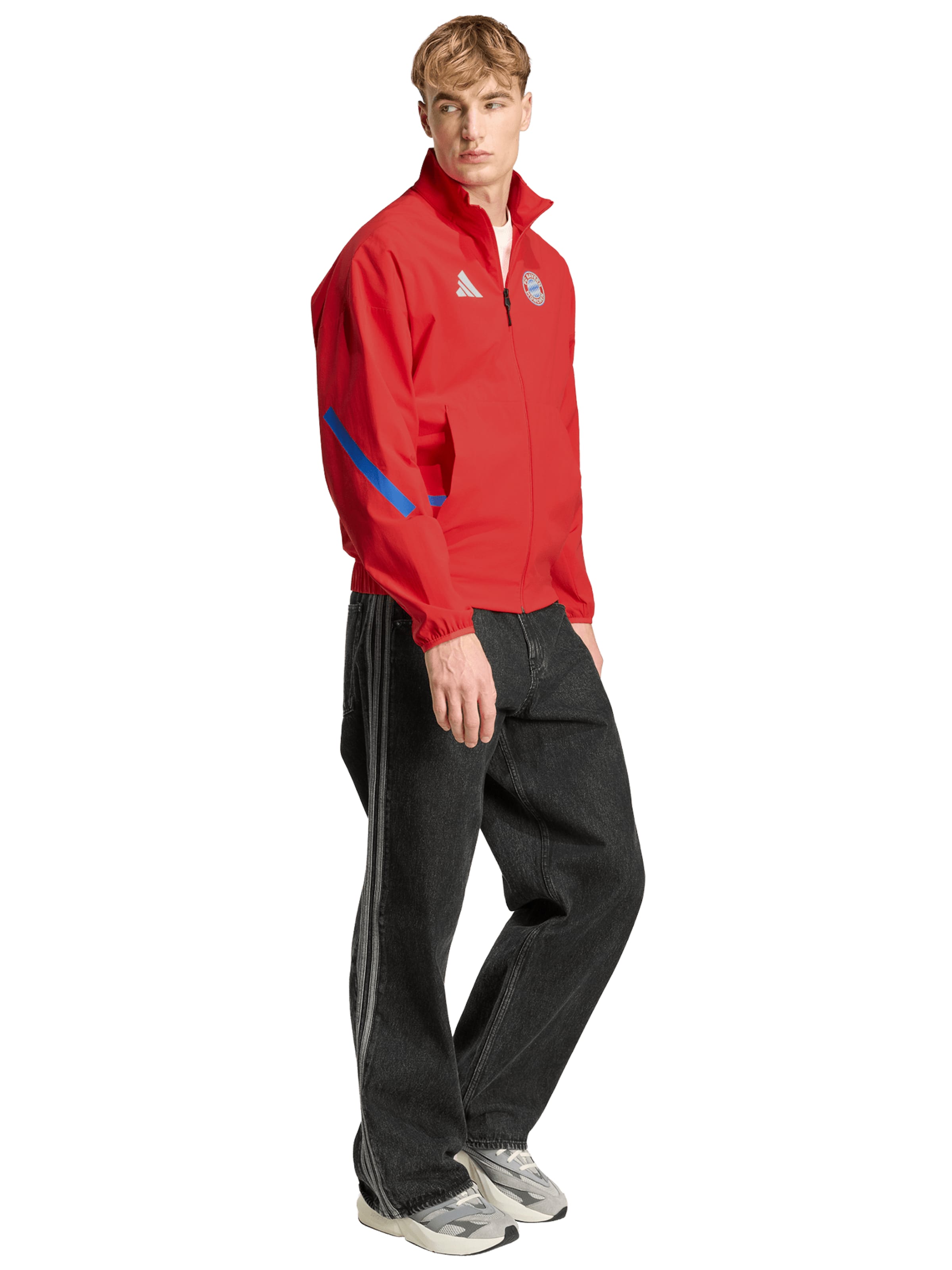 Adidas Performance Спортивная куртка 'FC Bayern München Z.N.E. Anthem' в красном цвете — фото 4