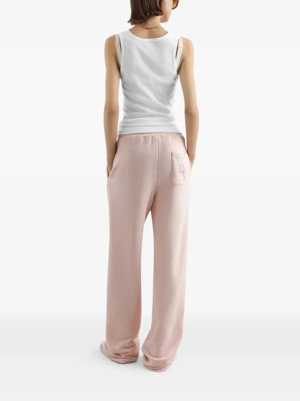 Спортивные брюки с вышивкой DOLCE & GABBANA, розовый — фото 3