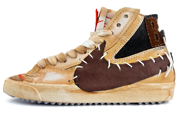 

Скейтборд-кеды Blazer унисекс средней высоты коричневого цвета Nike