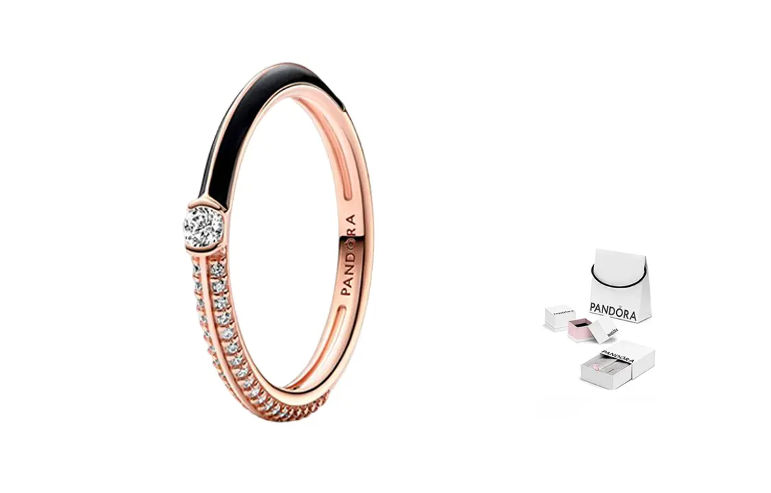 

Медное серебряное кольцо Alloy для женщин Pandora, Shopping Bag