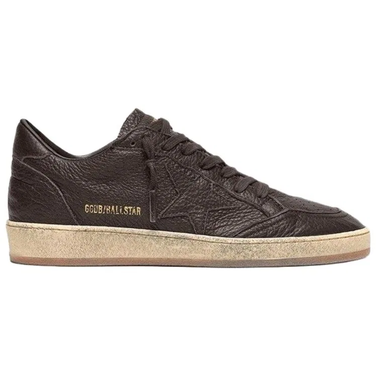 Кроссовки для скейтбординга Golden Goose Ball Star Low Dark Brown — фото 3
