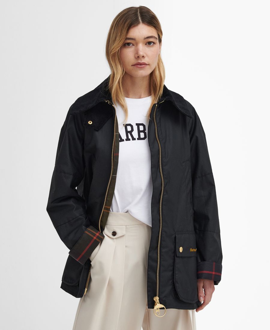 

Женская вощеная куртка Allerston с четырьмя карманами Barbour, Black/Classic