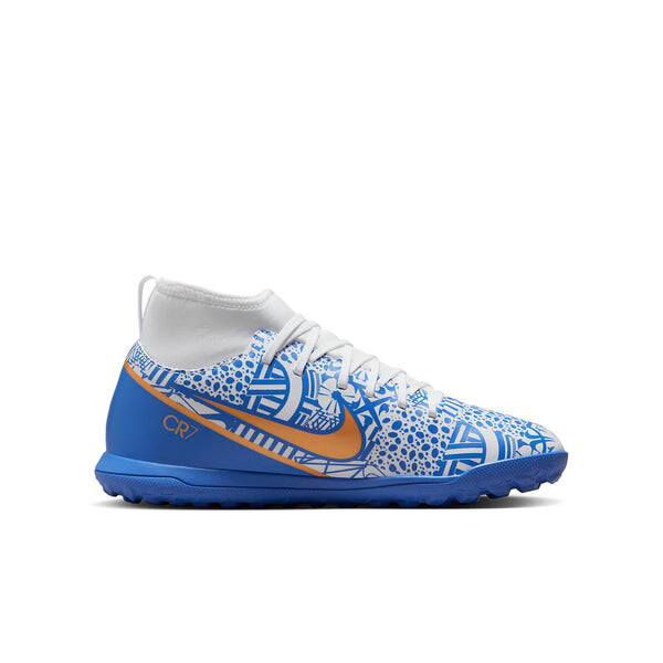 Кроссовки mercurial superfly 9 academy cr7 tf Nike, белый — фото 2