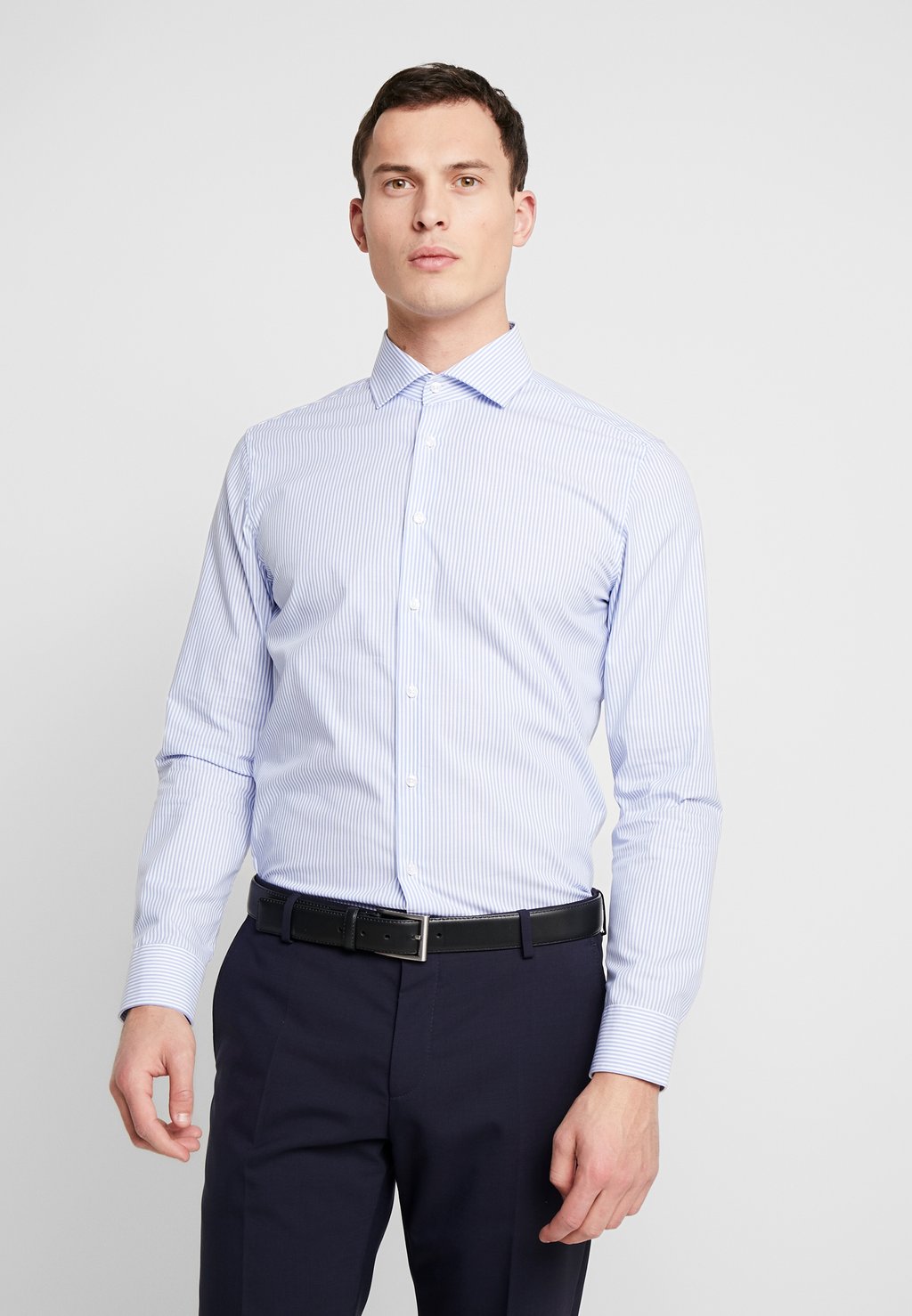 

Элегантная рубашка Kent Slim Fit Contrast Seidensticker, цвет light blue