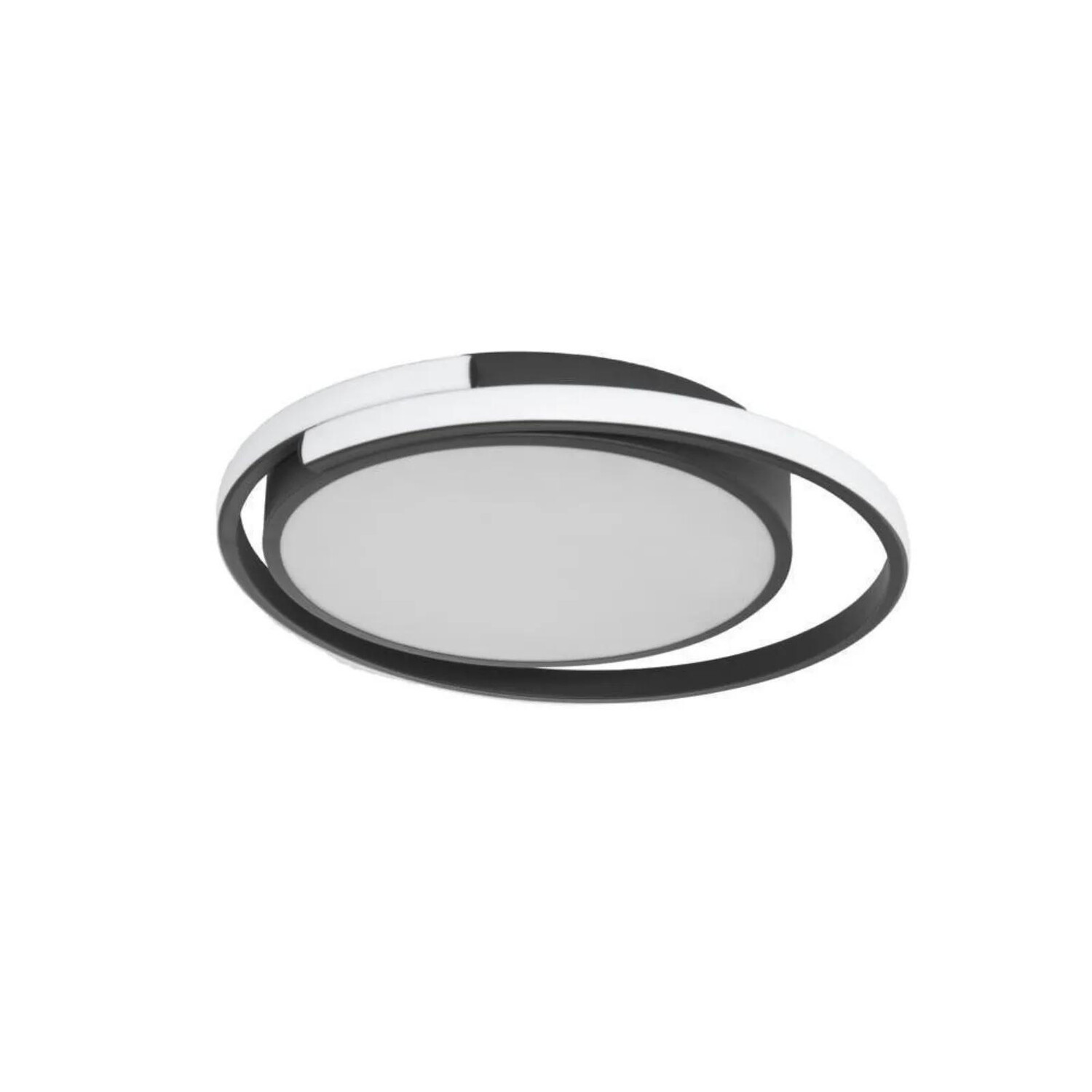 

Потолочный светильник click-licht, 20x20x5 см, черно-белый
